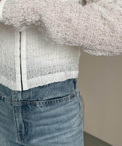 抽褶按扣設計 女式襯衫