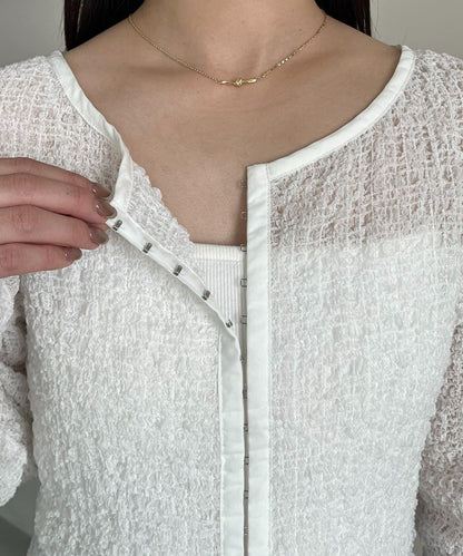 抽褶按扣設計 女式襯衫