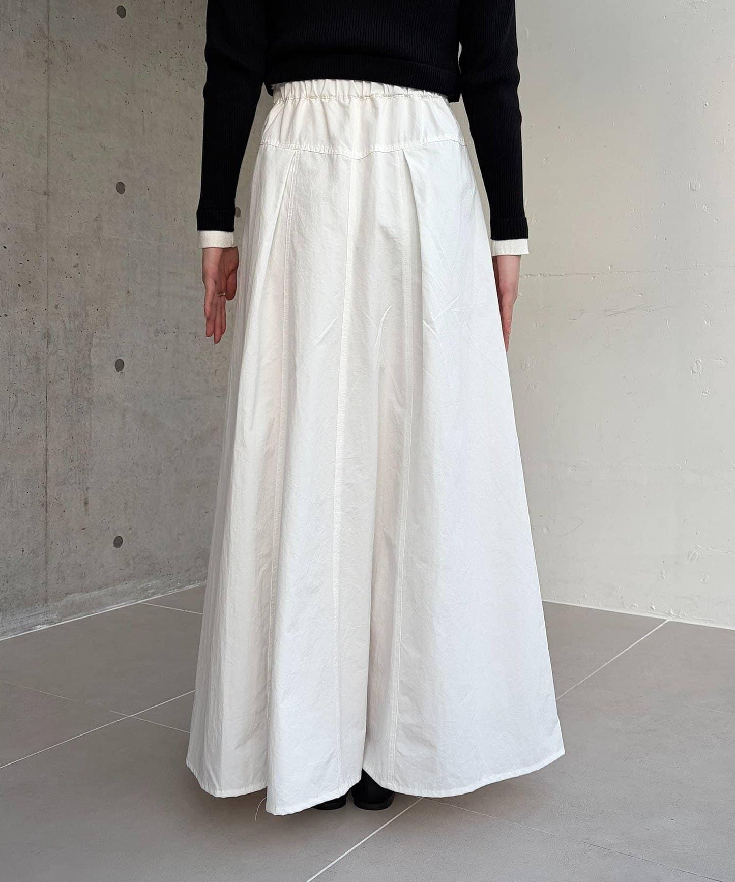 小個子尺碼 傘形 拼接 棉質 半身裙