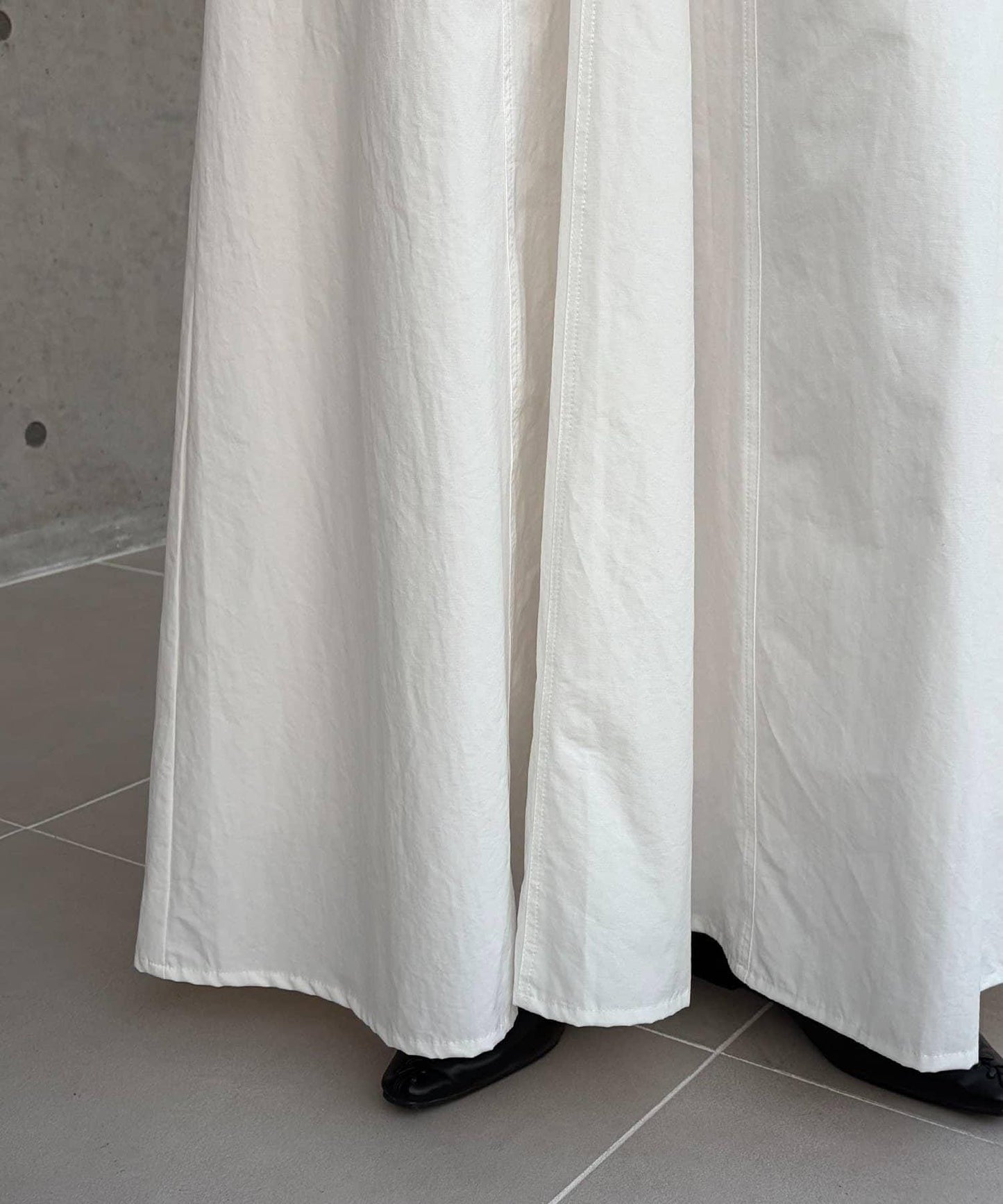 小個子尺碼 傘形 拼接 棉質 半身裙