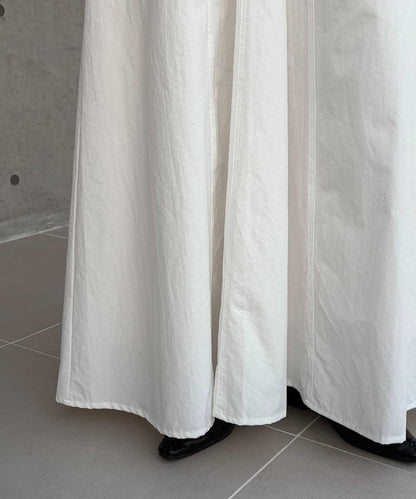 小個子尺碼 傘形 拼接 棉質 半身裙