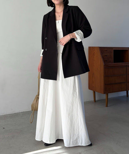 小個子尺碼 傘形 拼接 棉質 半身裙