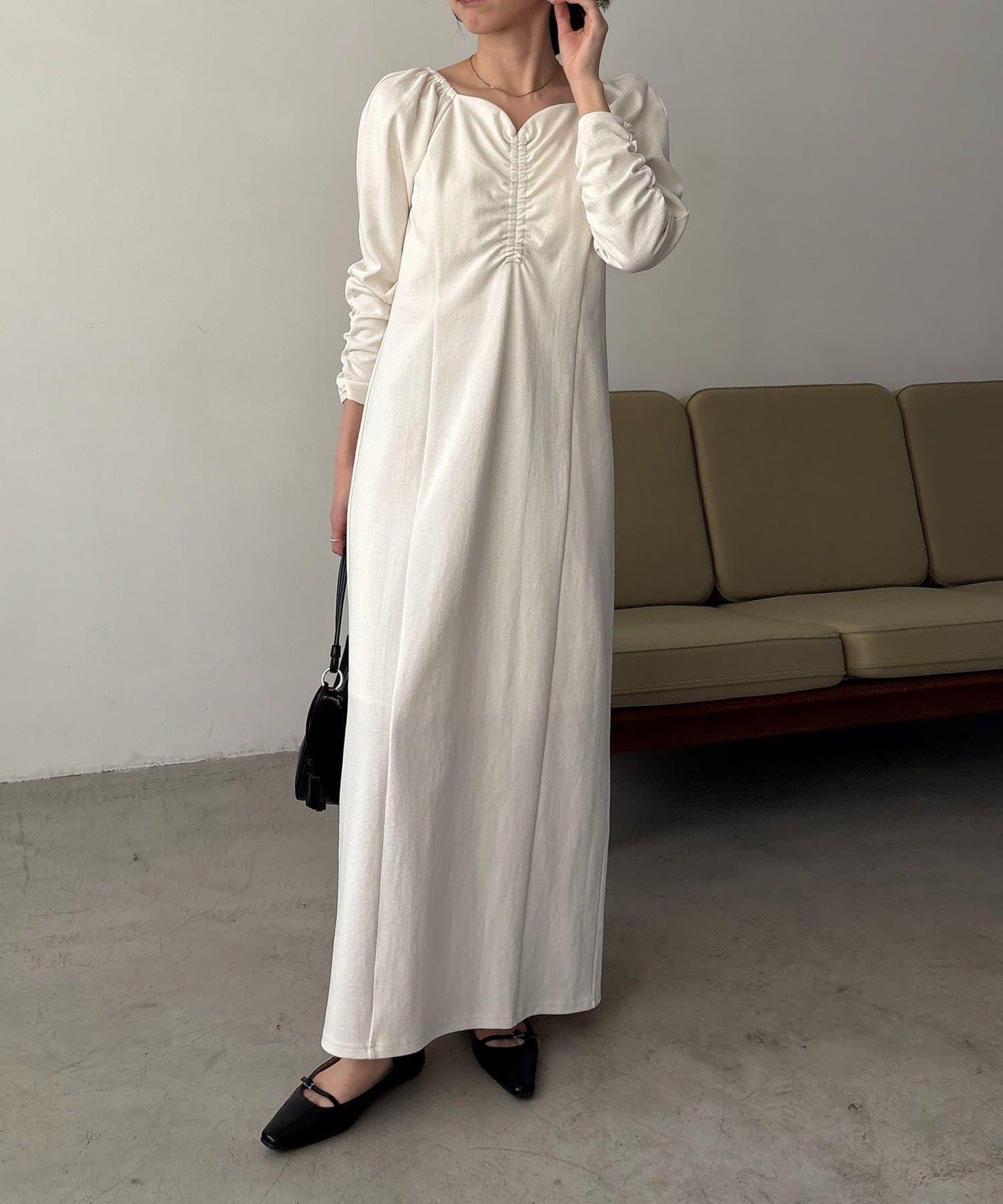 小個子尺碼可選 波浪領 褶皺 連衣裙