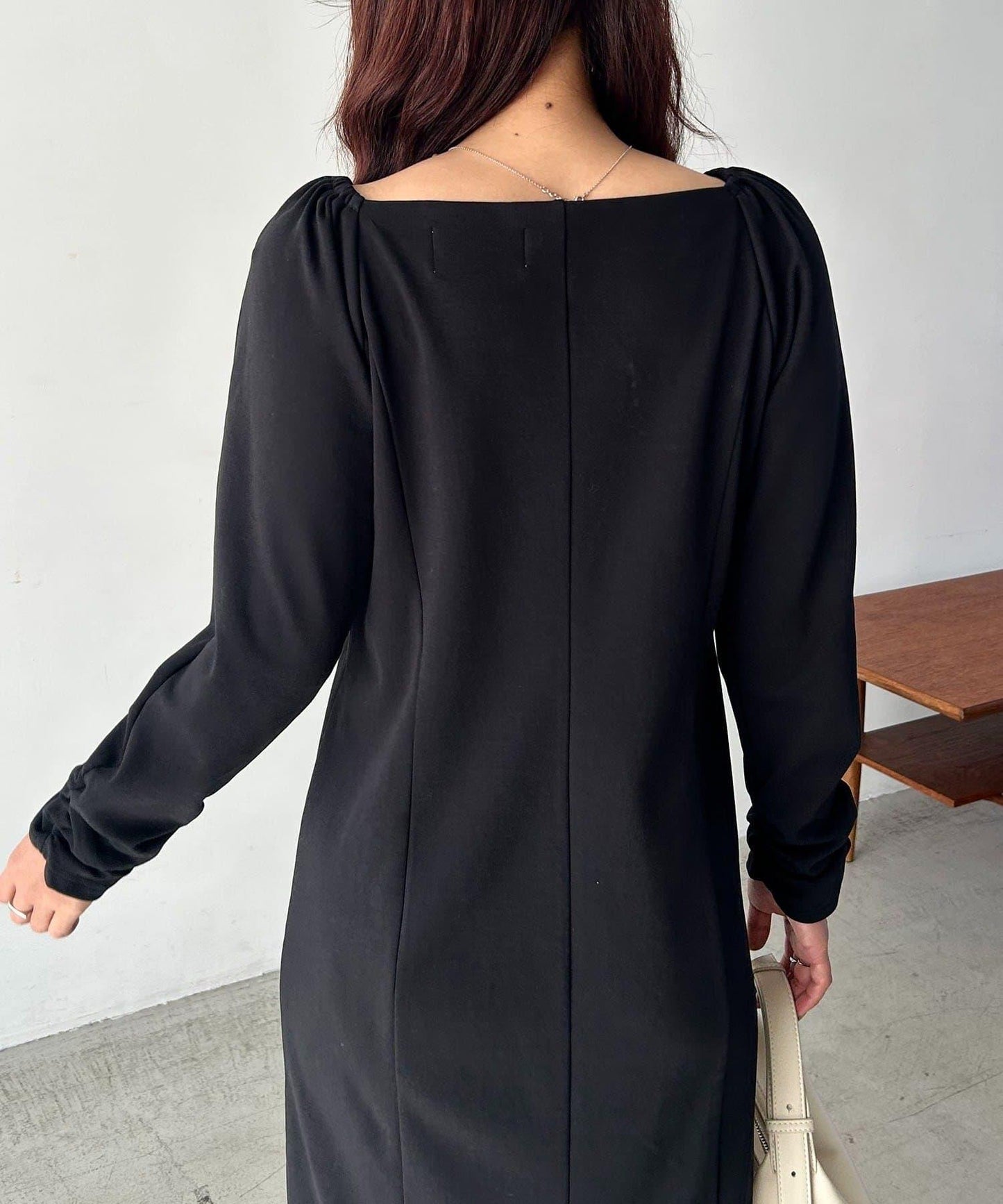 小個子尺碼可選 波浪領 褶皺 連衣裙