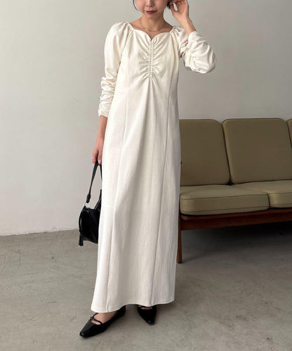 小個子尺碼可選 波浪領 褶皺 連衣裙