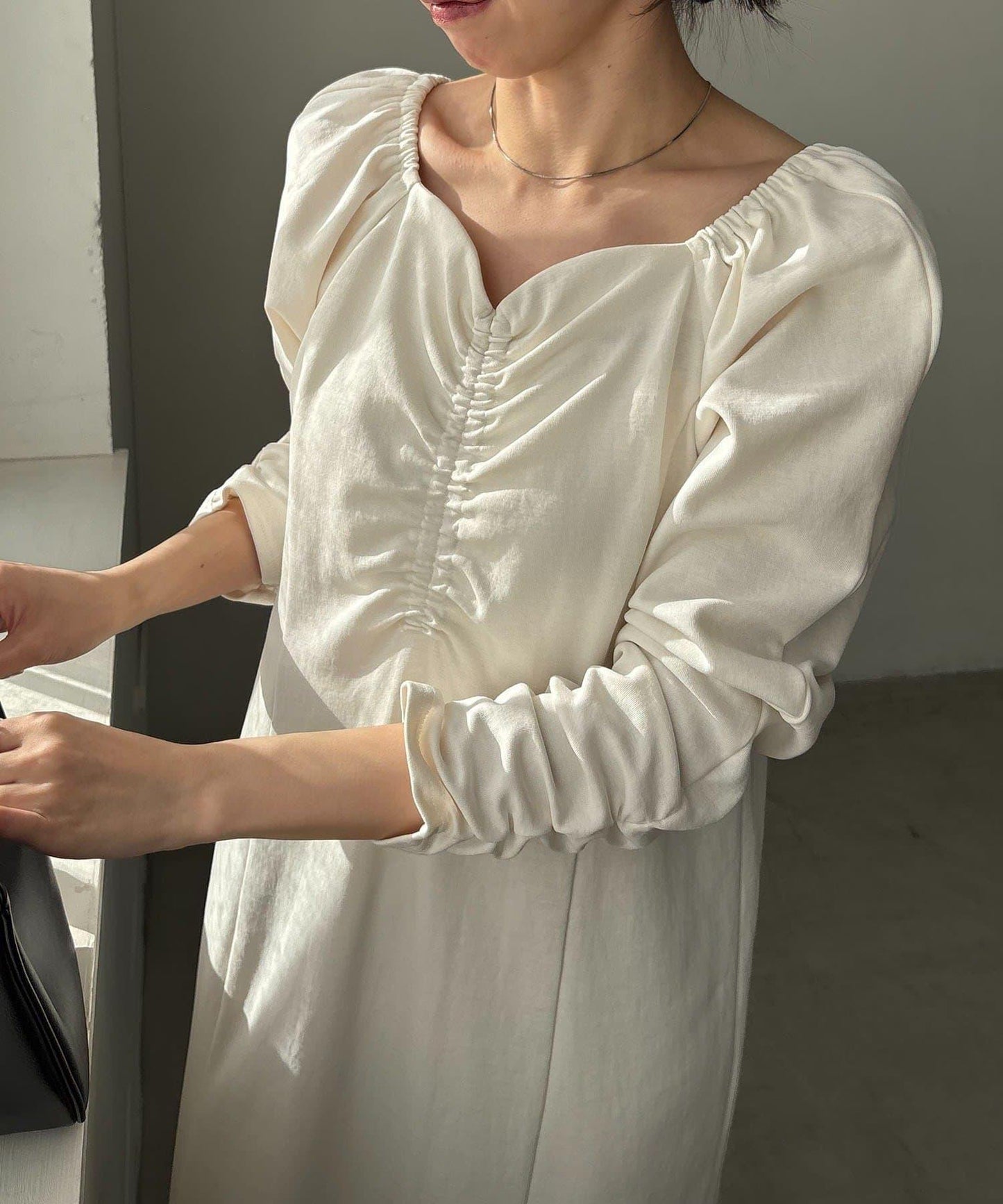 小個子尺碼可選 波浪領 褶皺 連衣裙