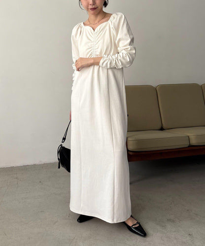 小個子尺碼可選 波浪領 褶皺 連衣裙