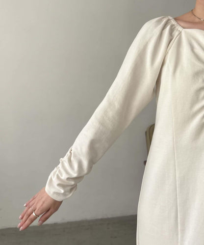 小個子尺碼可選 波浪領 褶皺 連衣裙