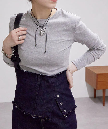 mystic 肩墊設計 長袖T恤