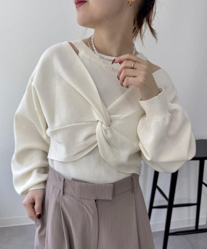 mystic 交叉針織套裝