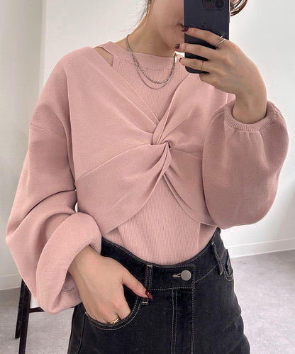 mystic 交叉針織套裝