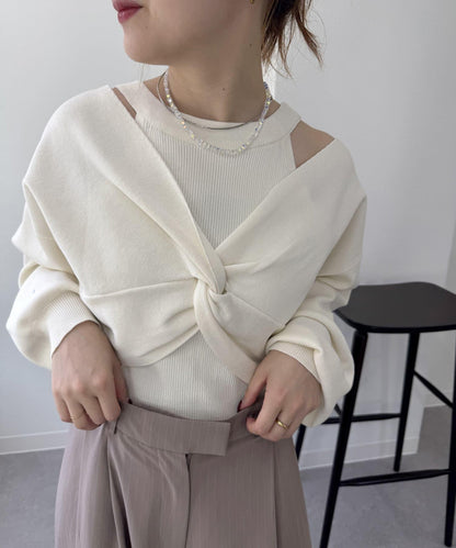 mystic 交叉針織套裝