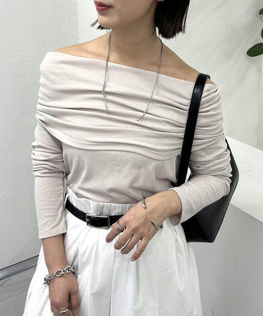 mystic 多領口設計 針織上衣