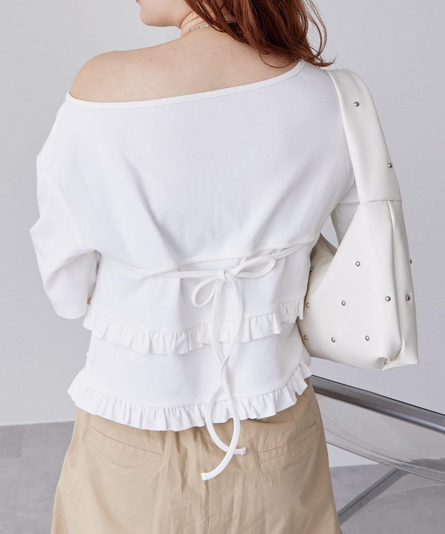 mystic 疊層荷葉邊T恤