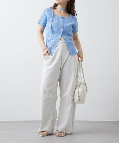 mystic 鏤空頸圈設計 羅紋針織 針織上衣