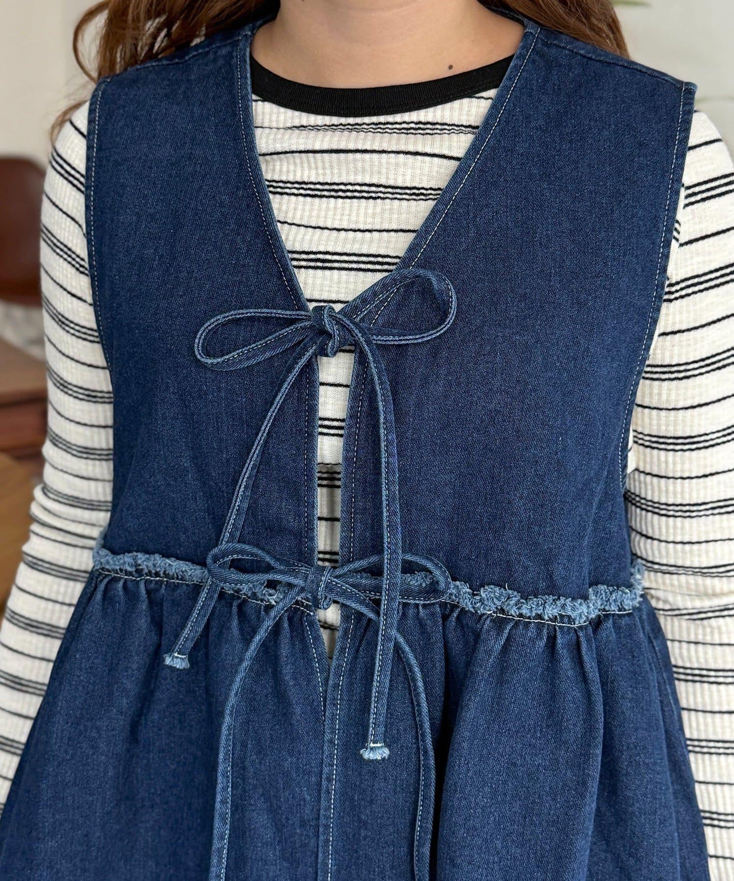 牛仔背心套裝