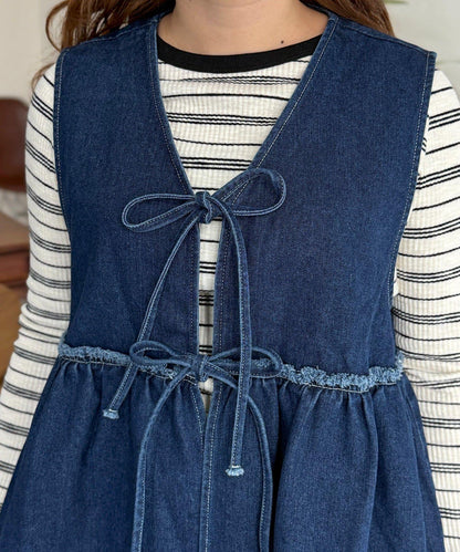 牛仔背心套裝