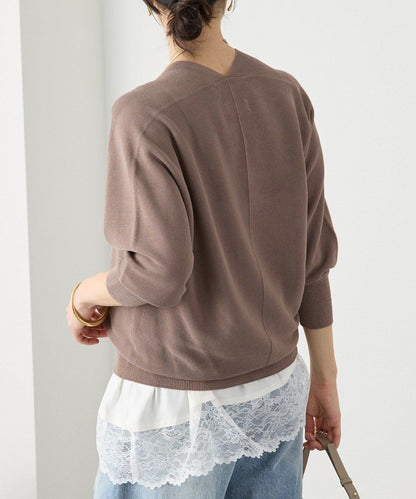 輕盈柔軟觸感 背部蓬鬆設計 輕質Gima針織 針織上衣