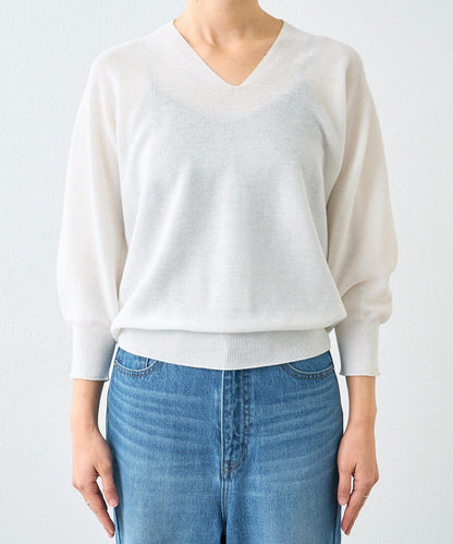 輕盈柔軟觸感 背部蓬鬆設計 輕質Gima針織 針織上衣