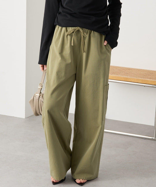 A・MONN 軍風雙腰設計工裝褲