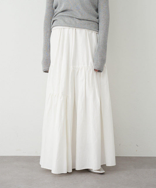 蓬鬆廓形 塔夫綢 半身裙