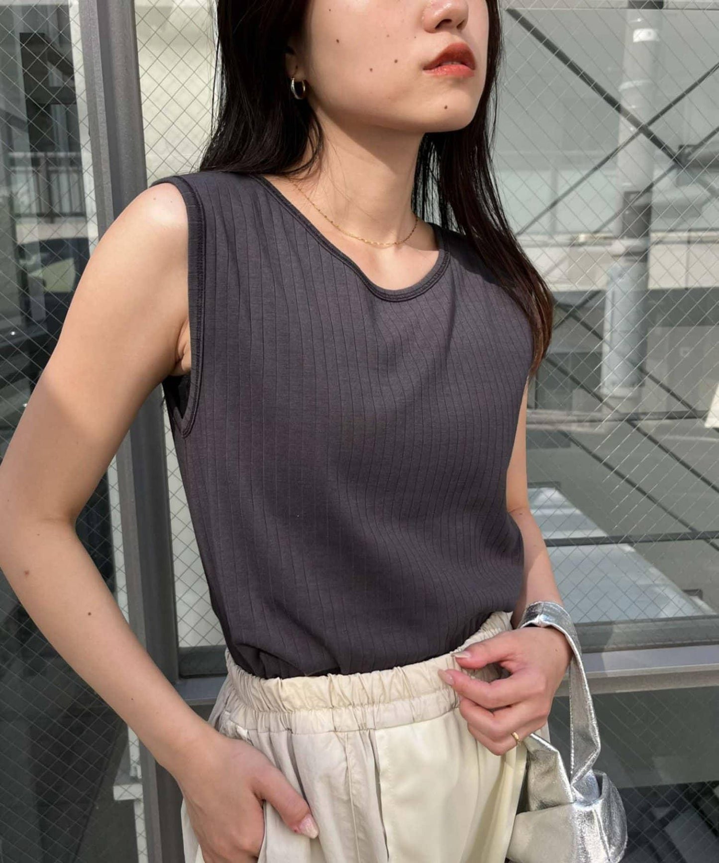 配色2WAY設計 背心