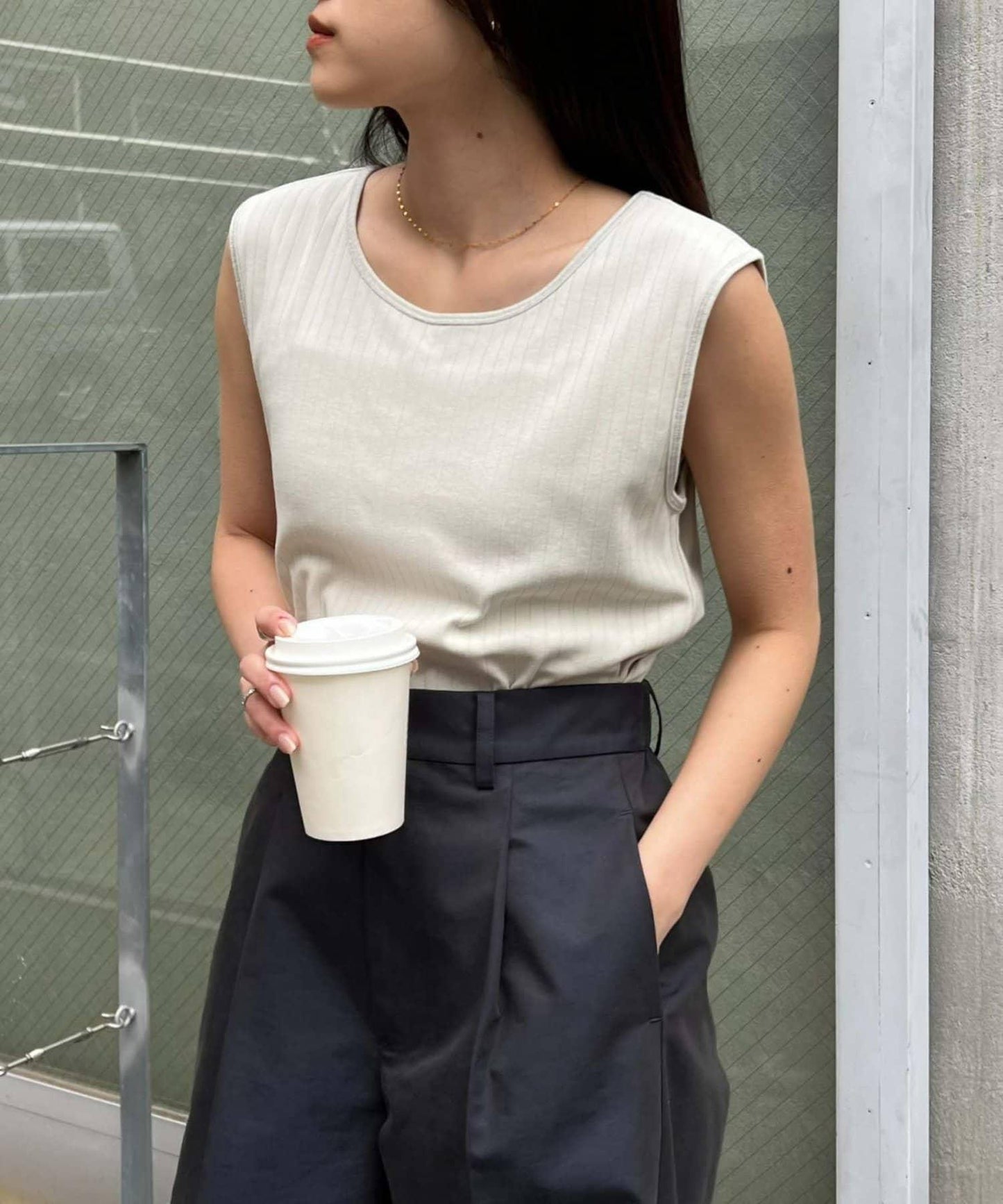 配色2WAY設計 背心