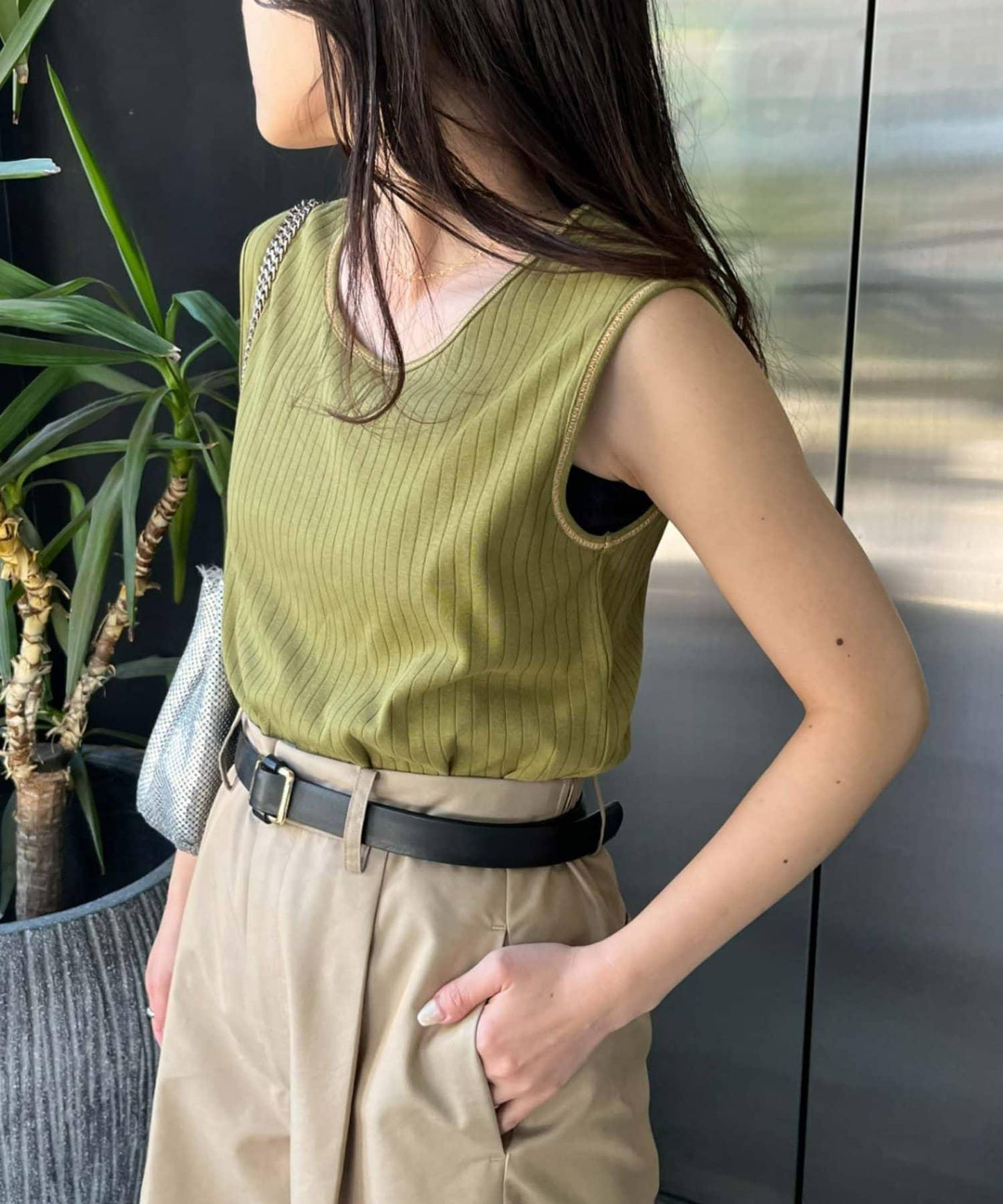 配色2WAY設計 背心