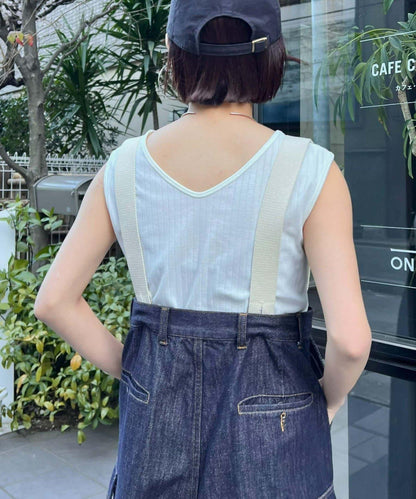 配色2WAY設計 背心