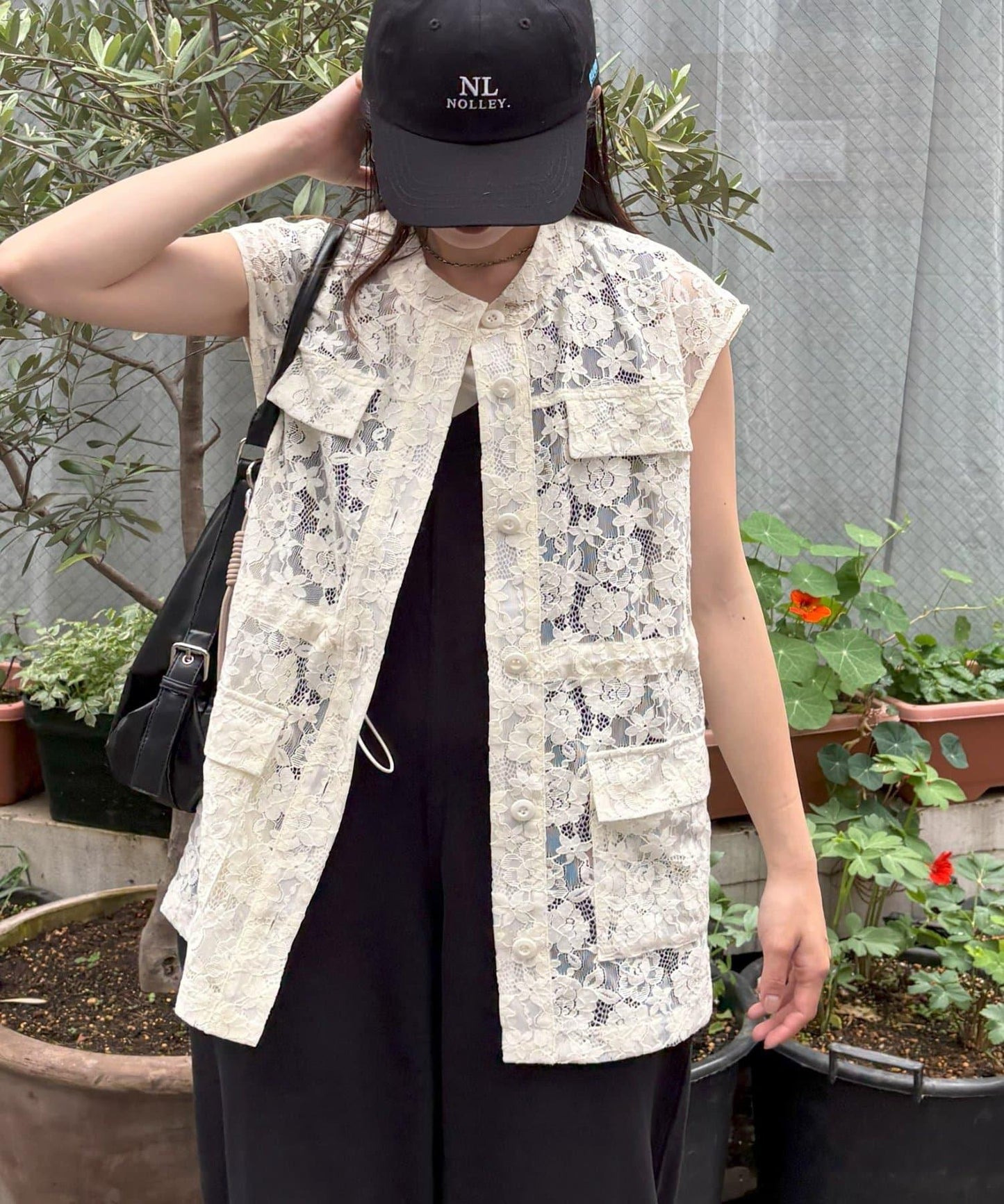 CIAOPANIC TYPY 蕾絲軍風背心