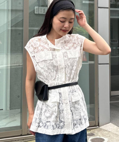 CIAOPANIC TYPY 蕾絲軍風背心