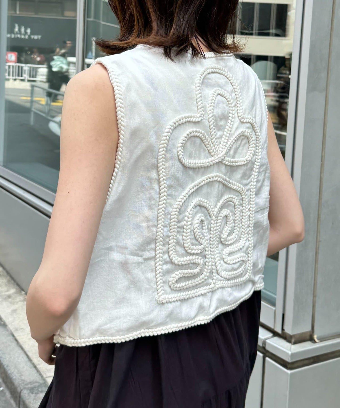 CIAOPANIC TYPY India 繩索刺繡馬甲