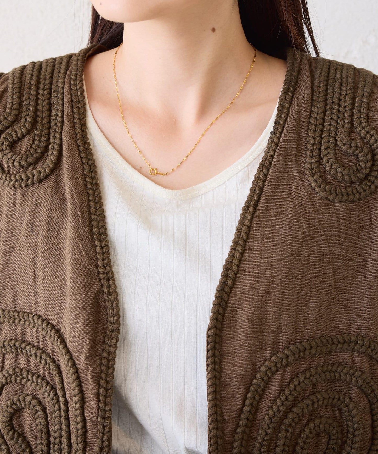 CIAOPANIC TYPY India 繩索刺繡馬甲