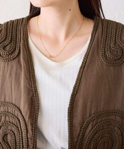 CIAOPANIC TYPY India 繩索刺繡馬甲