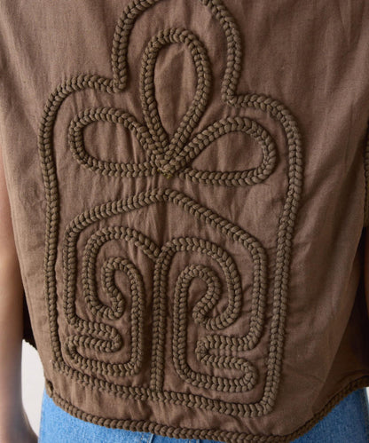 CIAOPANIC TYPY India 繩索刺繡馬甲