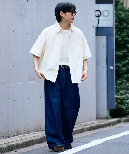 CIAOPANIC TYPY 中性提花刺繡蕾絲襯衫