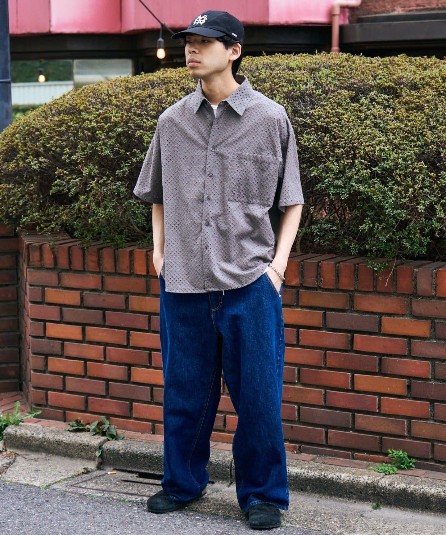 CIAOPANIC TYPY 中性提花刺繡蕾絲襯衫