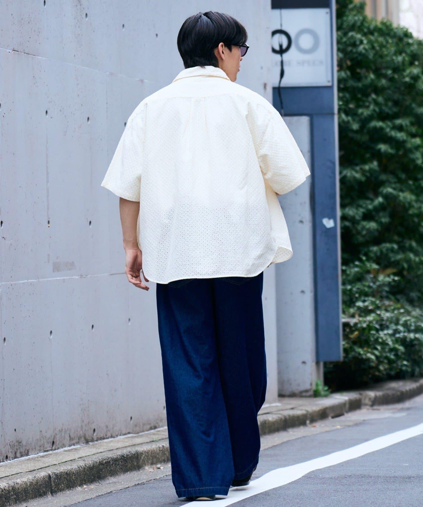 CIAOPANIC TYPY 中性提花刺繡蕾絲襯衫