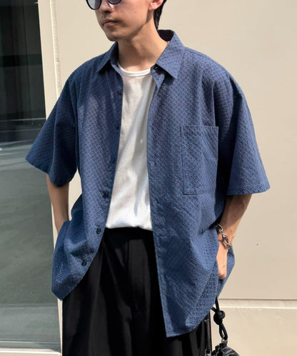 CIAOPANIC TYPY 中性提花刺繡蕾絲襯衫