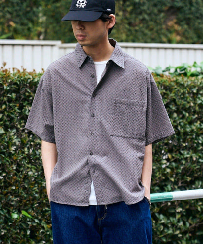 CIAOPANIC TYPY 中性提花刺繡蕾絲襯衫