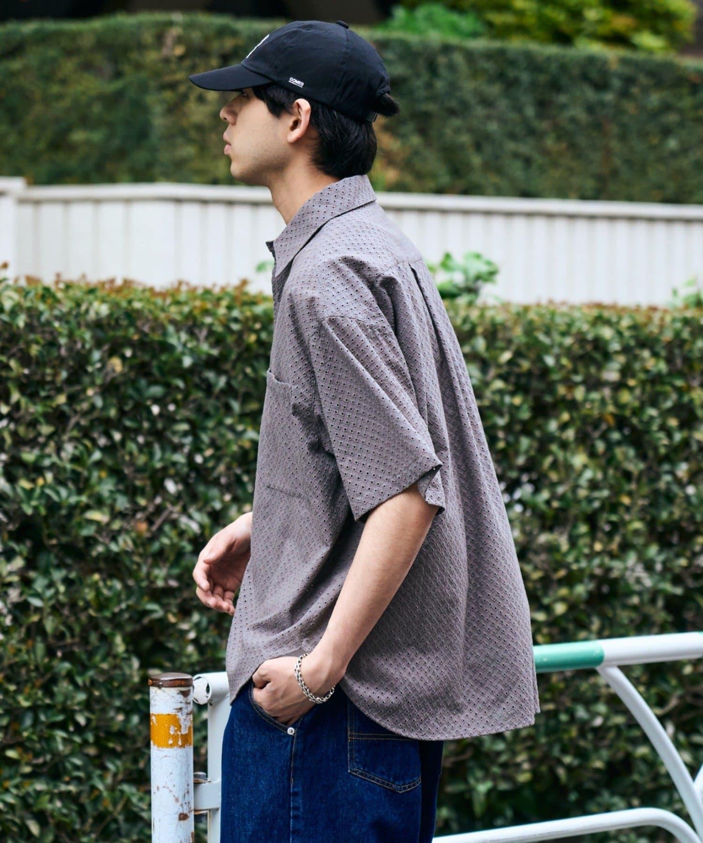 CIAOPANIC TYPY 中性提花刺繡蕾絲襯衫