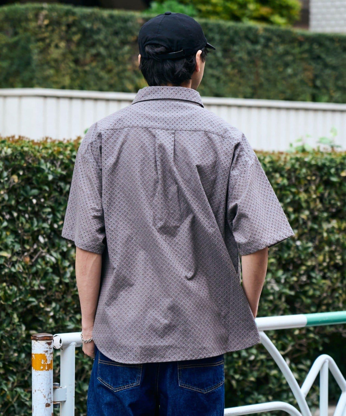 CIAOPANIC TYPY 中性提花刺繡蕾絲襯衫