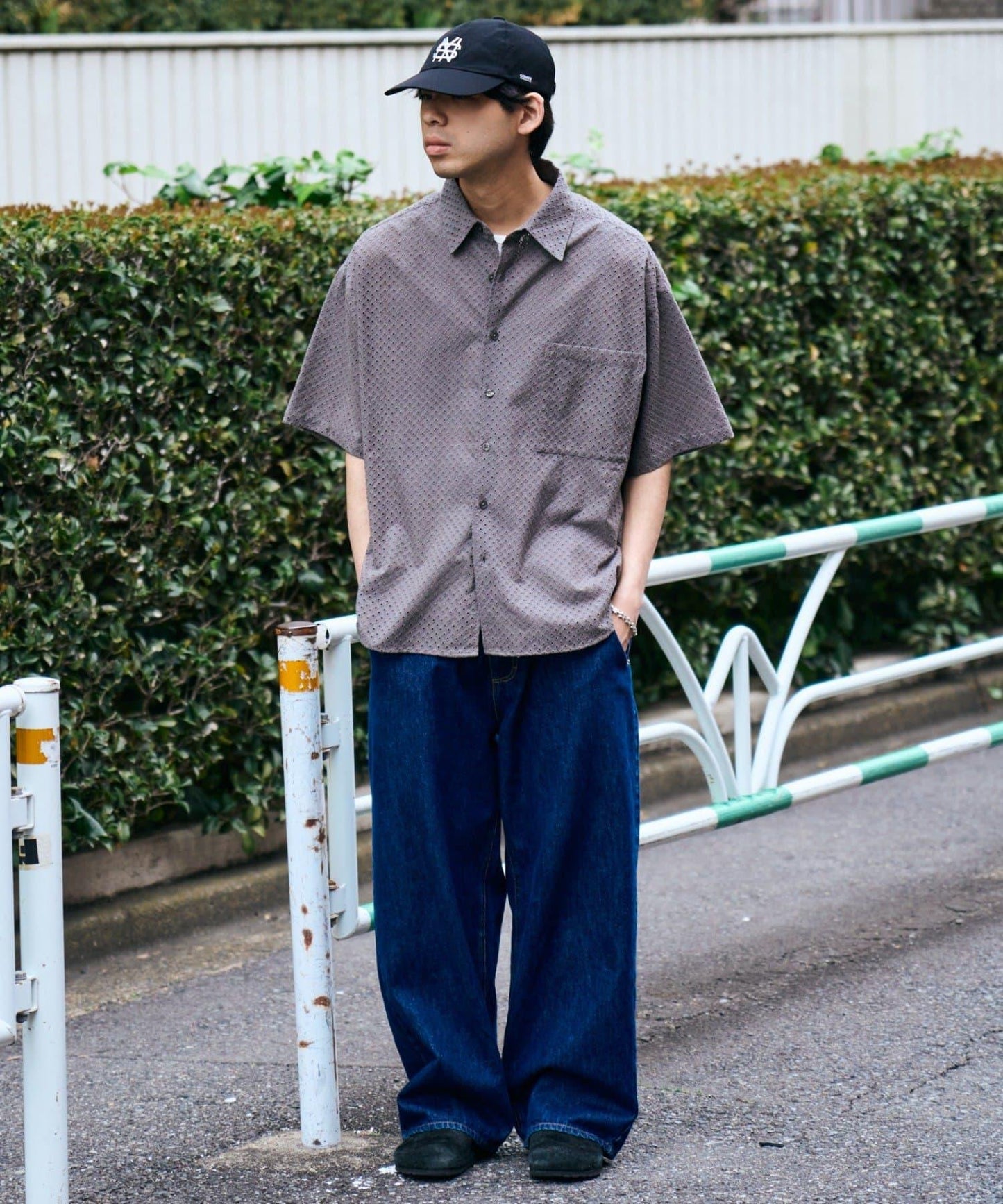 CIAOPANIC TYPY 中性提花刺繡蕾絲襯衫