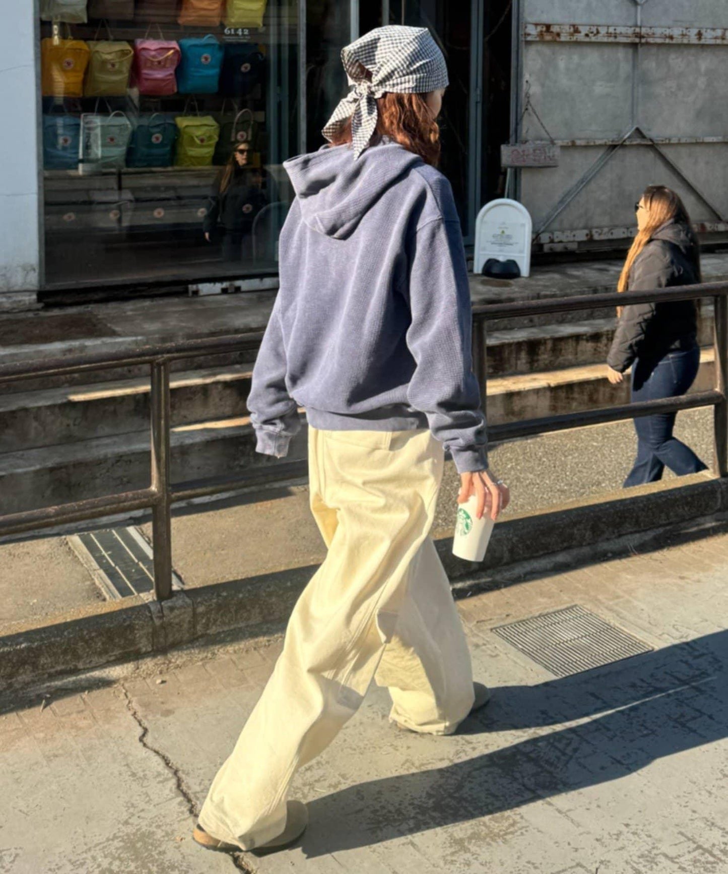 男女同款 華夫格紋 拉鍊設計 連帽衛衣