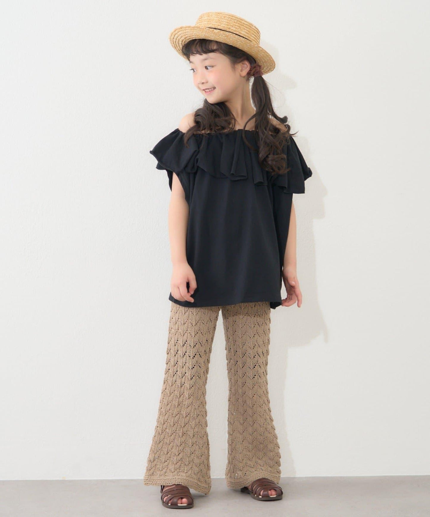 CIAOPANIC TYPY KIDS 荷葉邊蓬鬆褶皺上衣