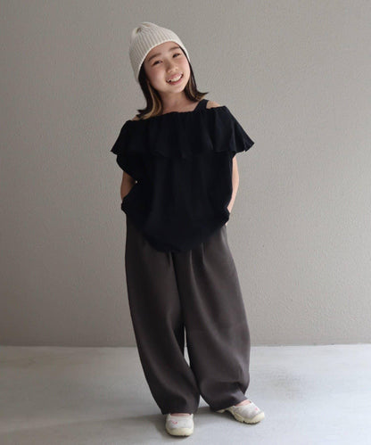 CIAOPANIC TYPY KIDS 荷葉邊蓬鬆褶皺上衣