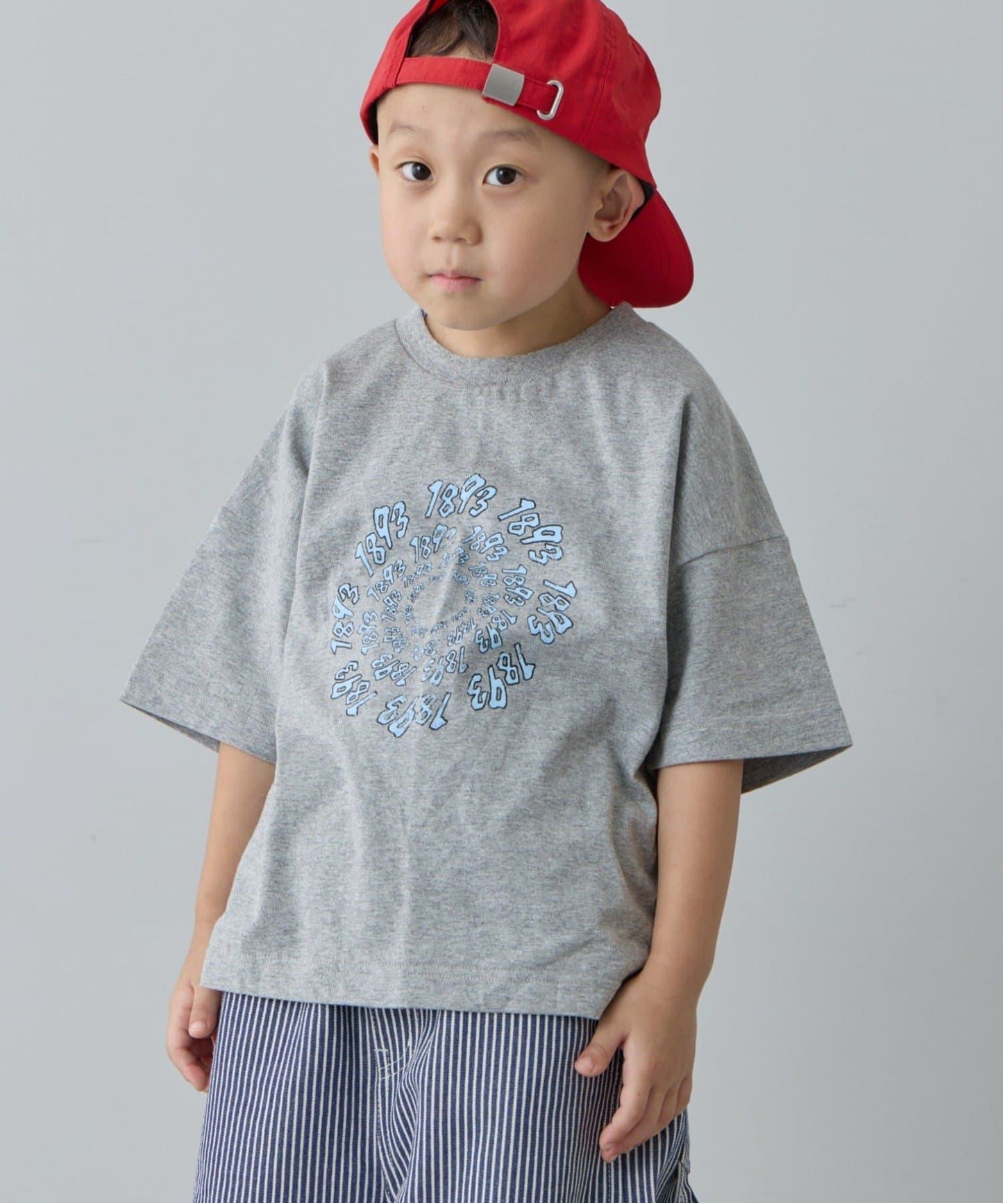 復古風拼接圖案短袖TEE（KIDS款）