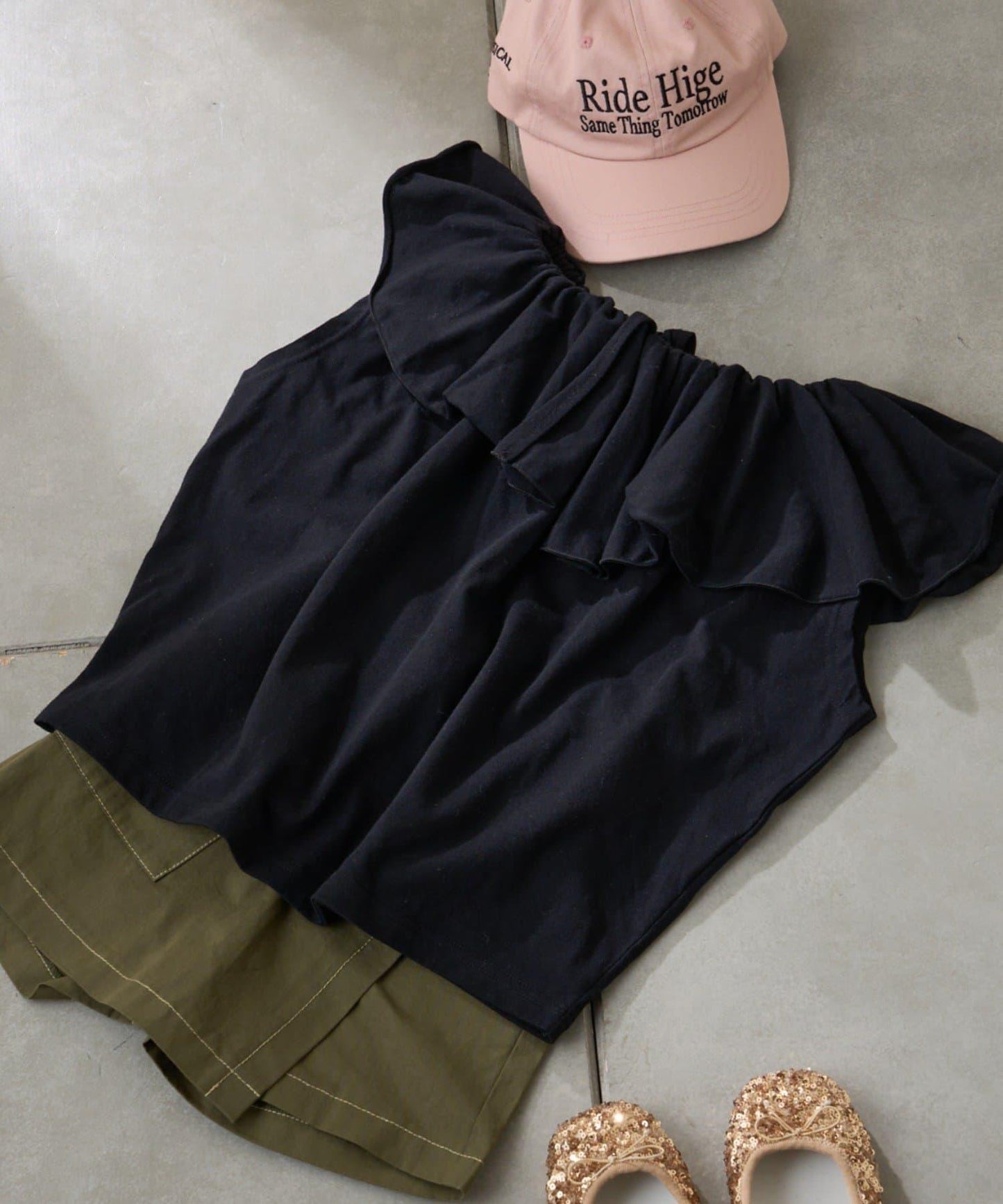 CIAOPANIC TYPY KIDS 荷葉邊蓬鬆褶皺上衣