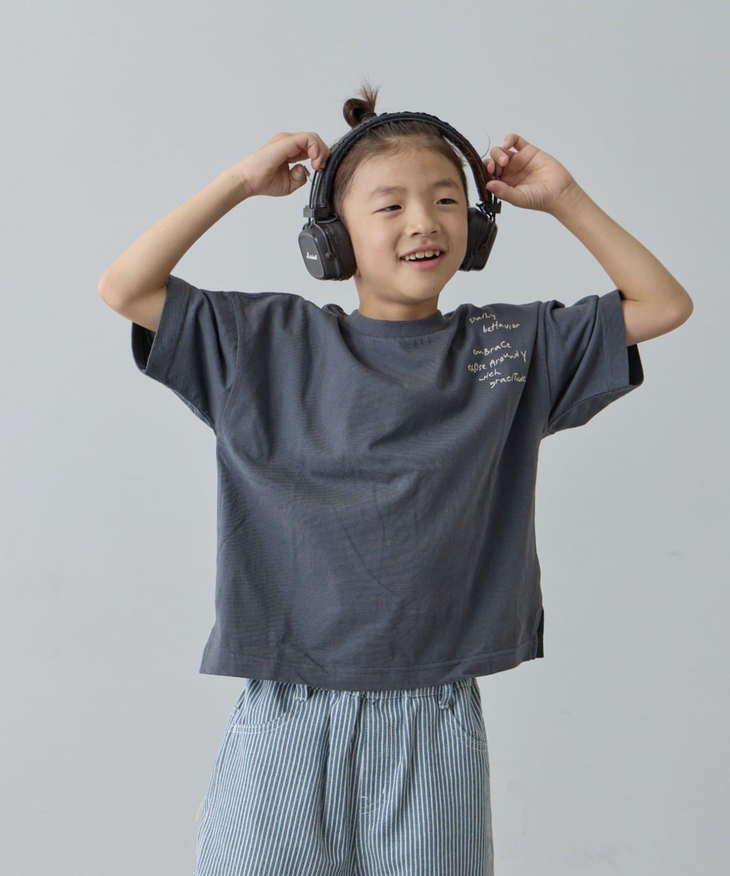 復古風拼接圖案短袖TEE（KIDS款）