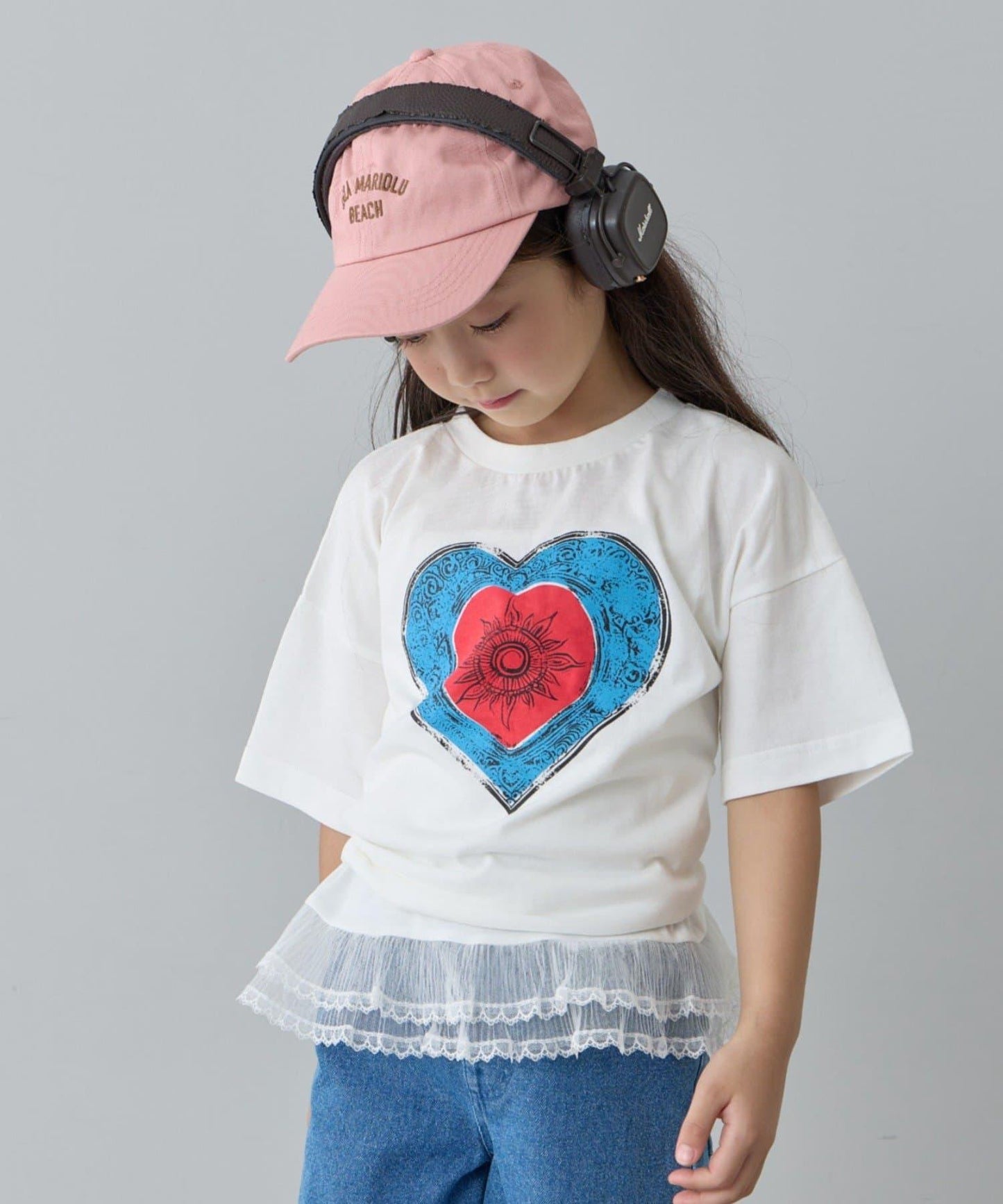 復古風拼接圖案短袖TEE（KIDS款）